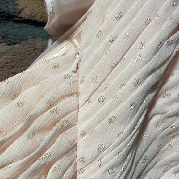 Women’s Mac Duggal One Shoulder Polka Dot Gown Size 12 in Porcelain - Picture 9 of 11